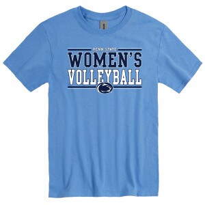 light blue short sleeve t-shirt with Penn State Women's Volleyball